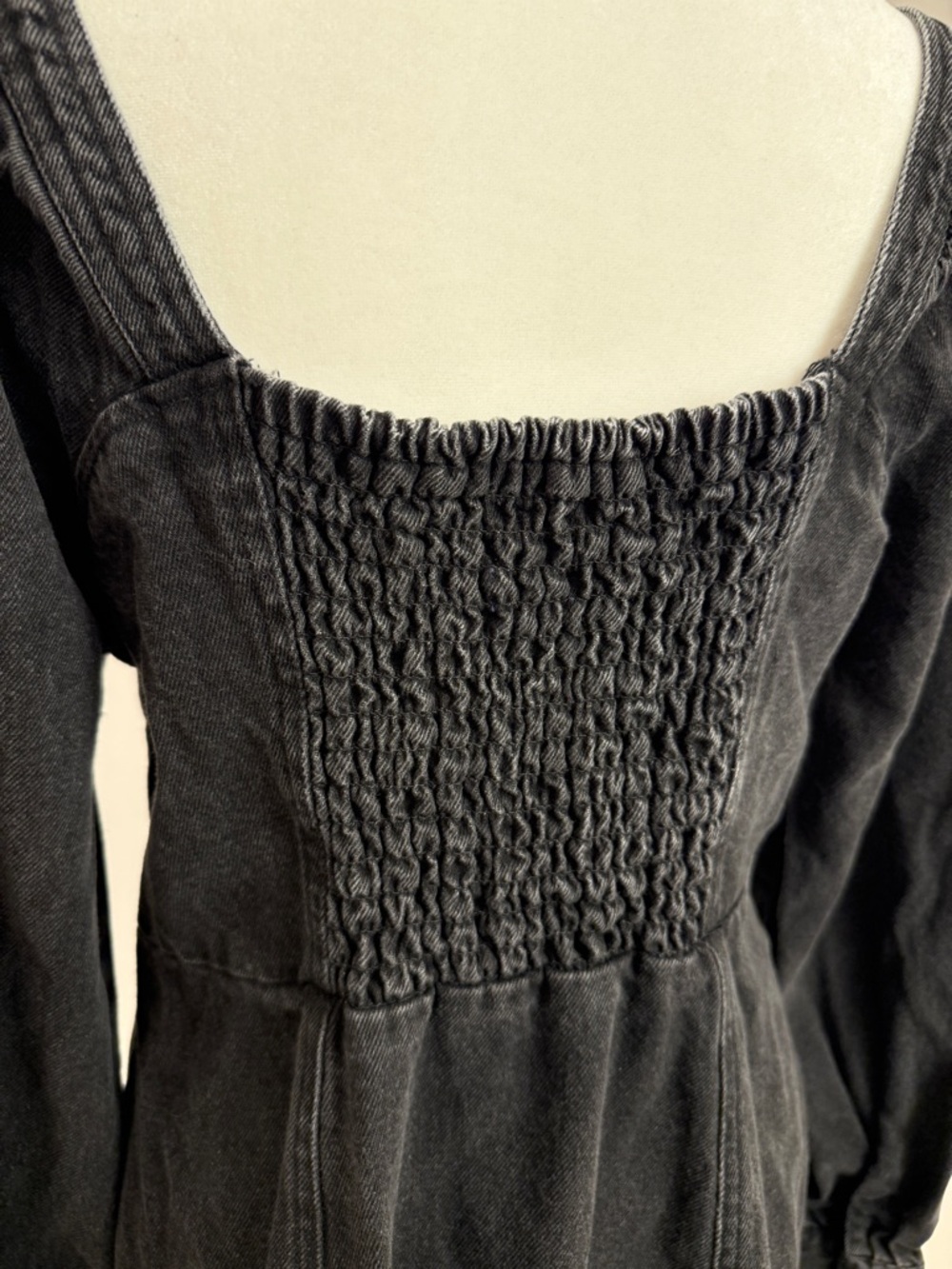 Future Collective by Kahlana Barfield Brown Black Denim Dress - Picture 5 of 5